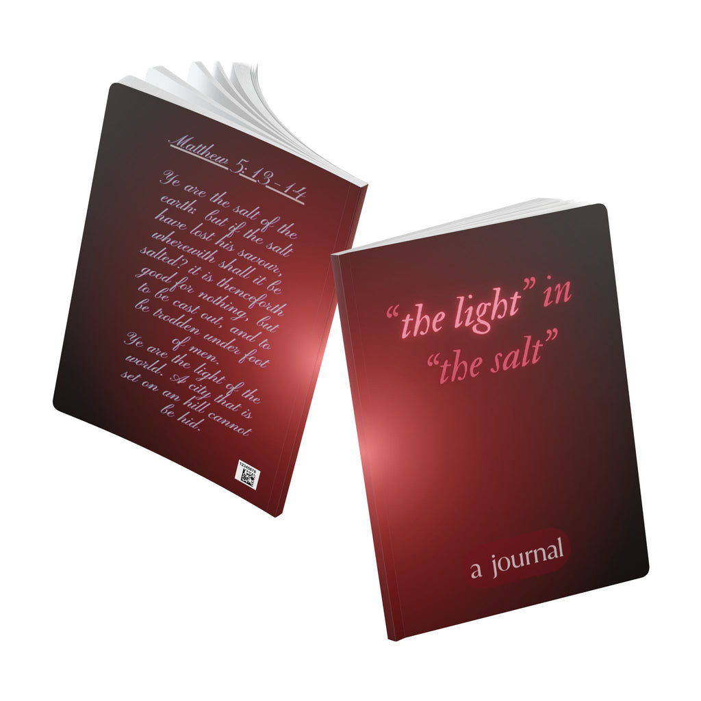 Journal — “the light” in “the salt” Inspirational Scripture Softcover Journal