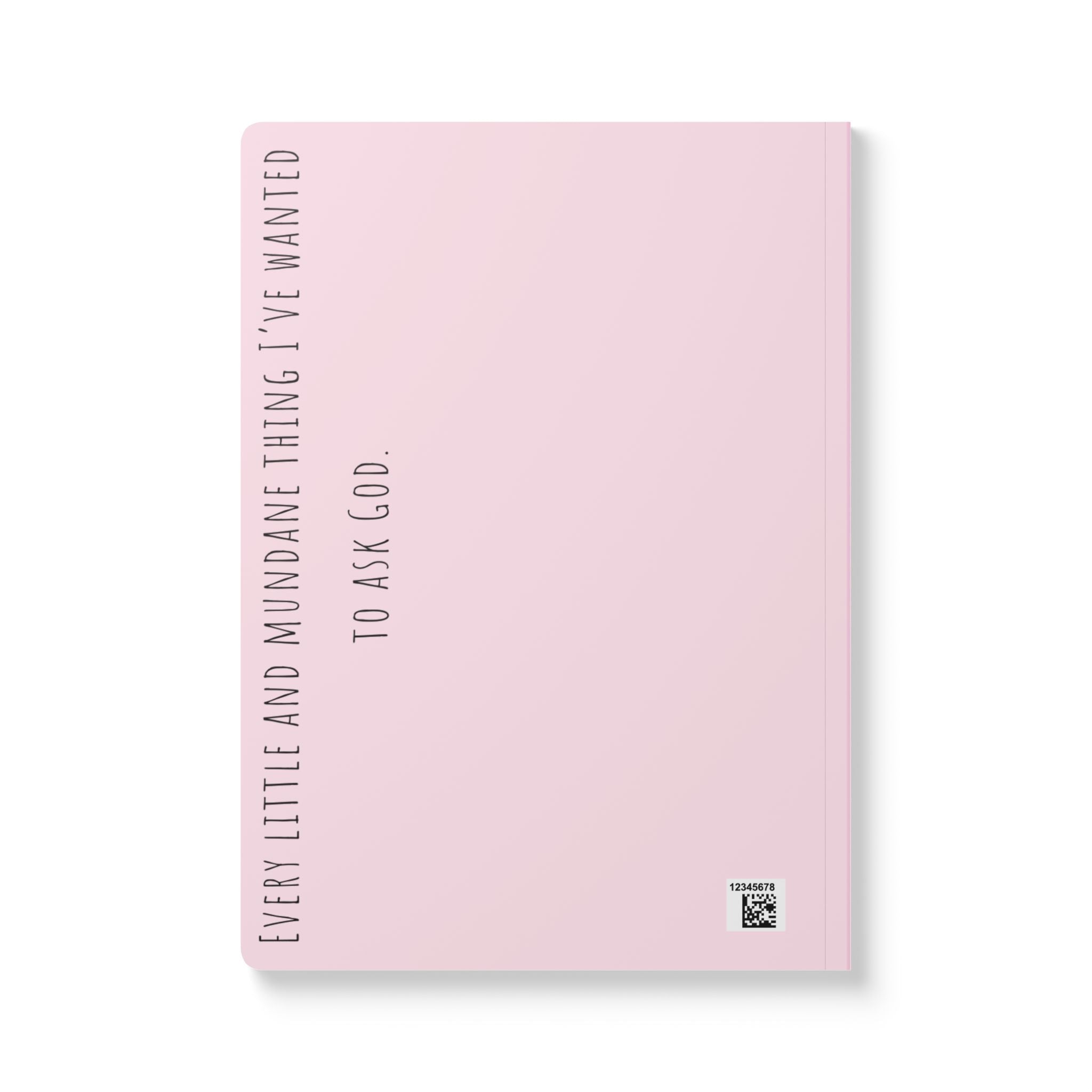 Questions for God Pink Softcover Journal — Guided Prayer & Reflection Notebook