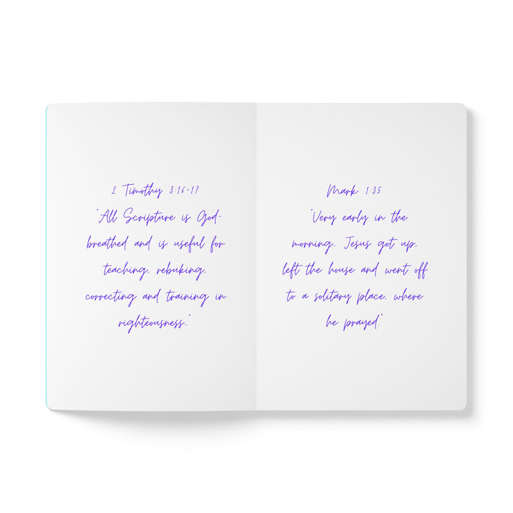 Journal — "Quiet Time" Softcover Inspirational Journal (Psalm 1:1-3 Inside)