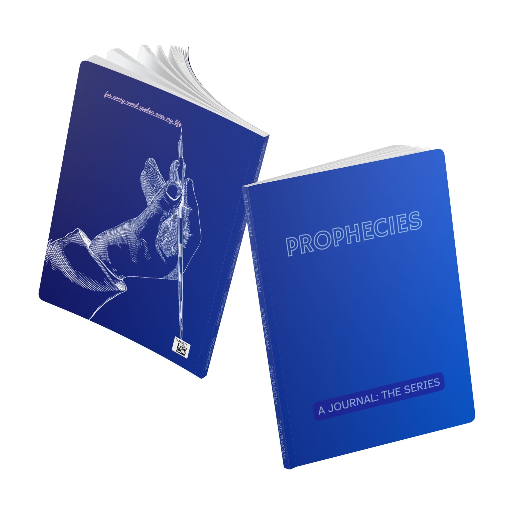 Prophecies Softcover Journal — A Journal: The Series (Blue Illustrated Cover)