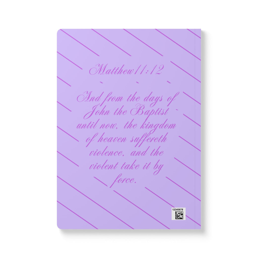 Worship and Warship Softcover Journal — Matthew 11:12 Scripture Prayer Notebook