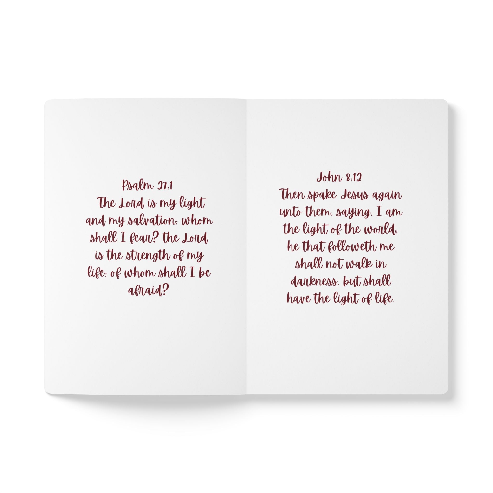 Journal — “the light” in “the salt” Inspirational Scripture Softcover Journal