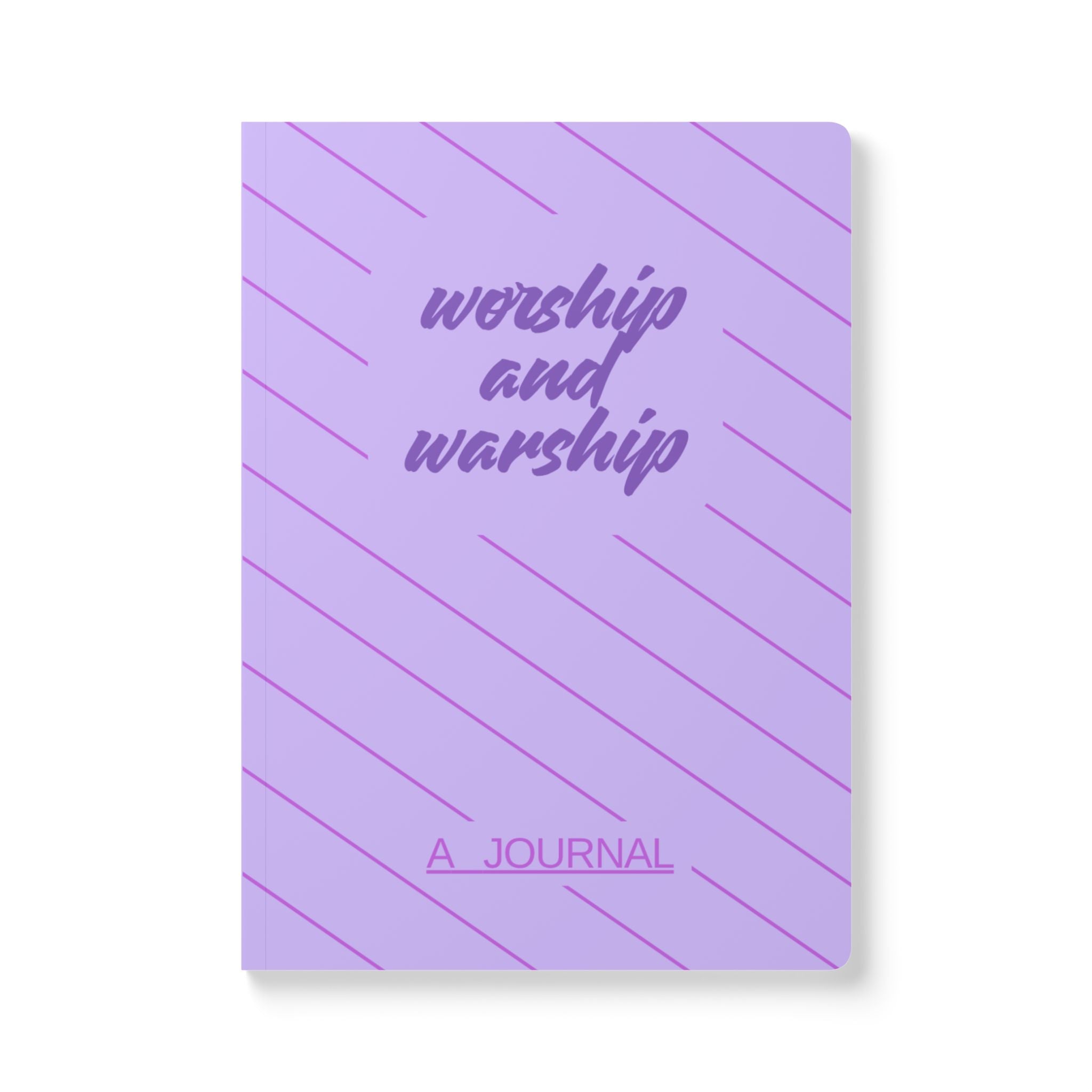 Worship and Warship Softcover Journal — Matthew 11:12 Scripture Prayer Notebook