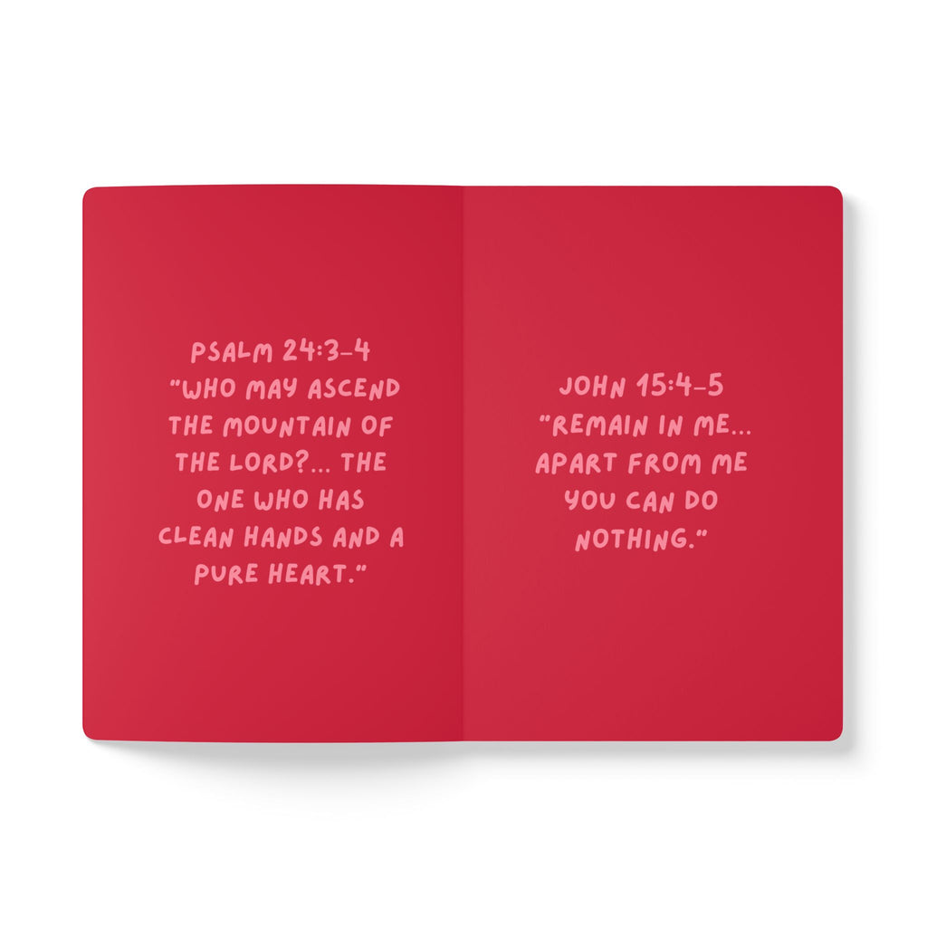 The Beauty of Holiness Softcover Journal — Pink Inspirational Prayer Notebook