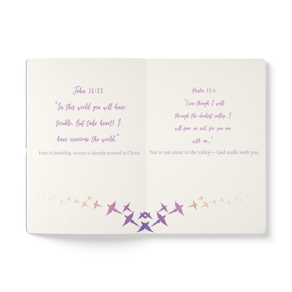 Softcover Journal — "In the Midst of It All" Christian Scripture Notebook (Zephaniah 3:17)