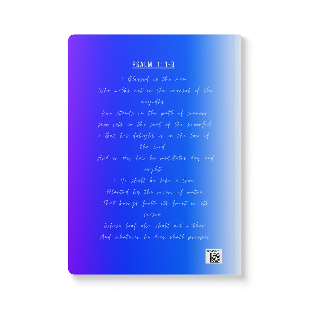 Journal — "Quiet Time" Softcover Inspirational Journal (Psalm 1:1-3 Inside)