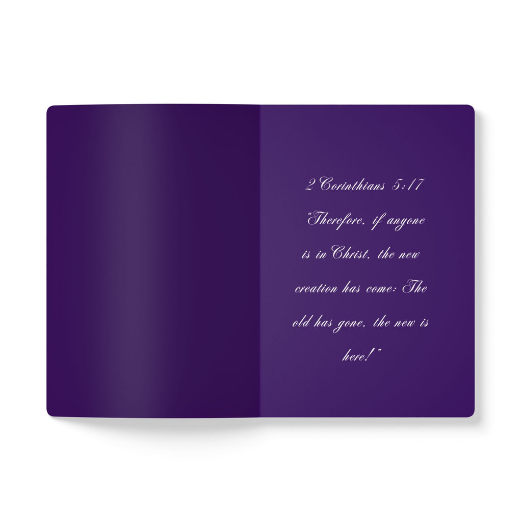 Purple Devotional Journal — "A Future and a Hope" Softcover with Inside Scripture Prints