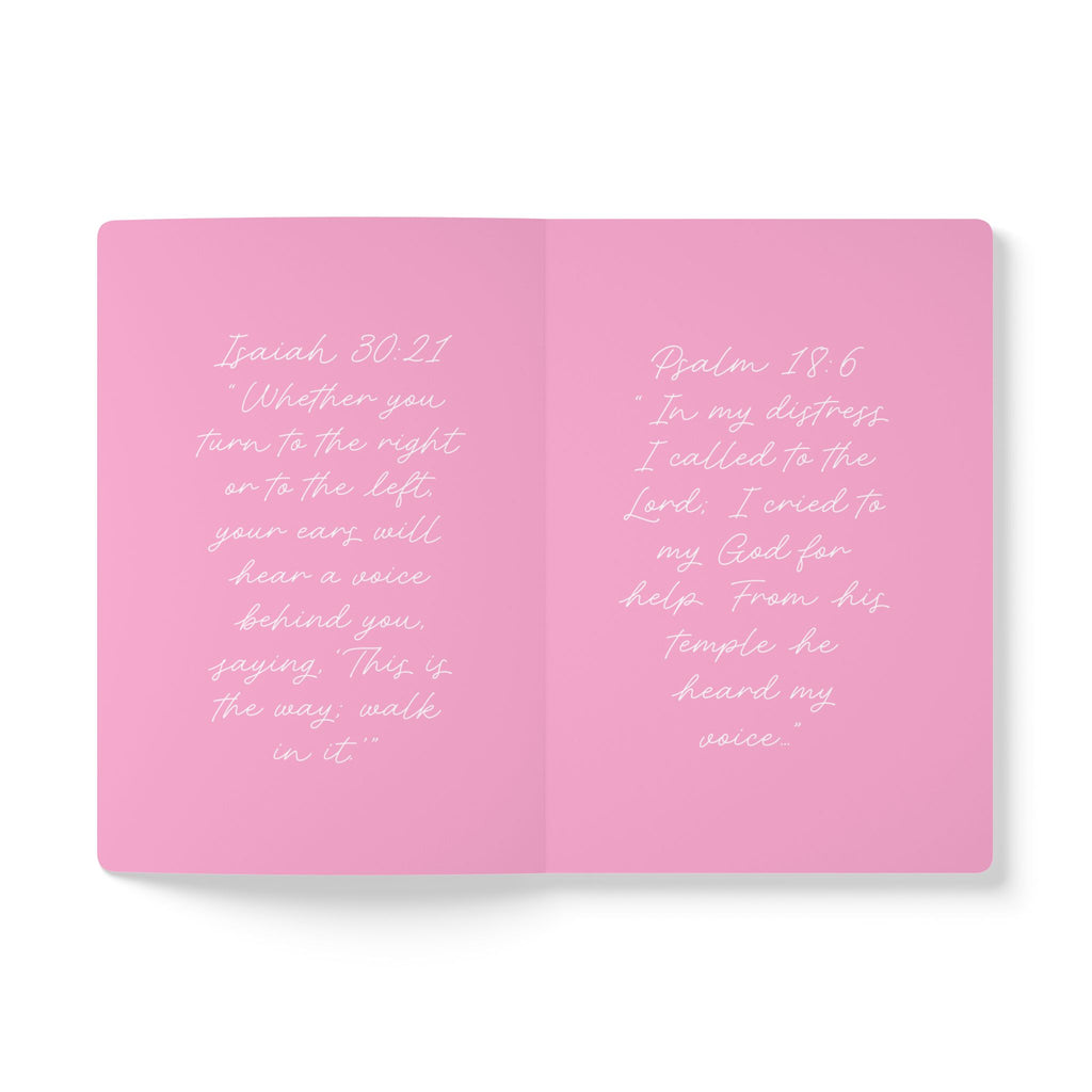 Questions for God Pink Softcover Journal — Guided Prayer & Reflection Notebook
