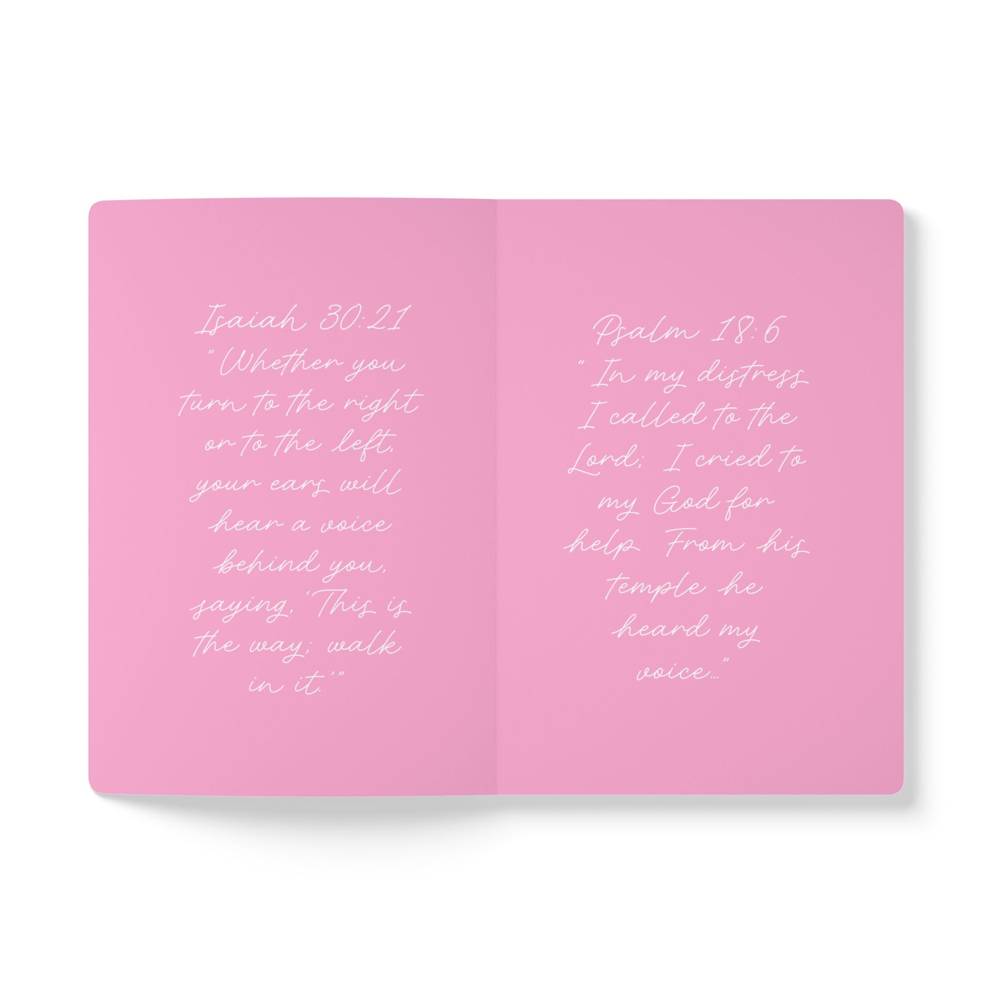 Questions for God Pink Softcover Journal — Guided Prayer & Reflection Notebook