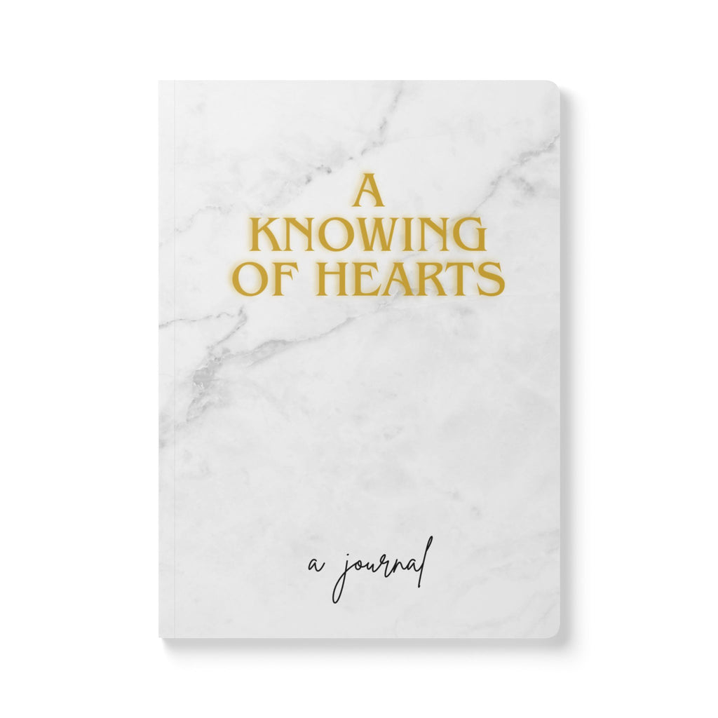 A Knowing of Hearts Softcover Journal — Marble Christian Prayer Journal (Includes The Lord's Prayer)