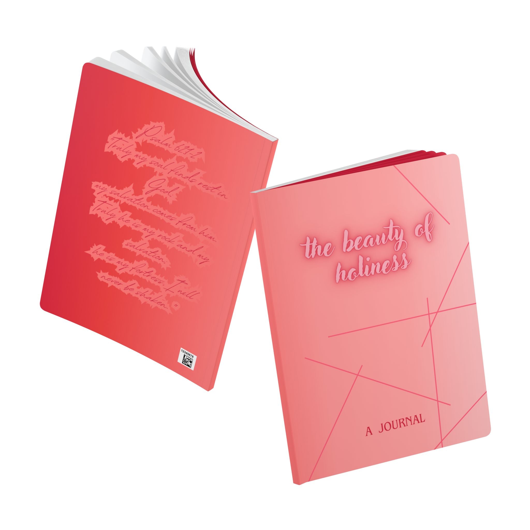 The Beauty of Holiness Softcover Journal — Pink Inspirational Prayer Notebook