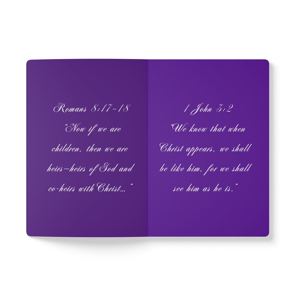 Purple Devotional Journal — "A Future and a Hope" Softcover with Inside Scripture Prints