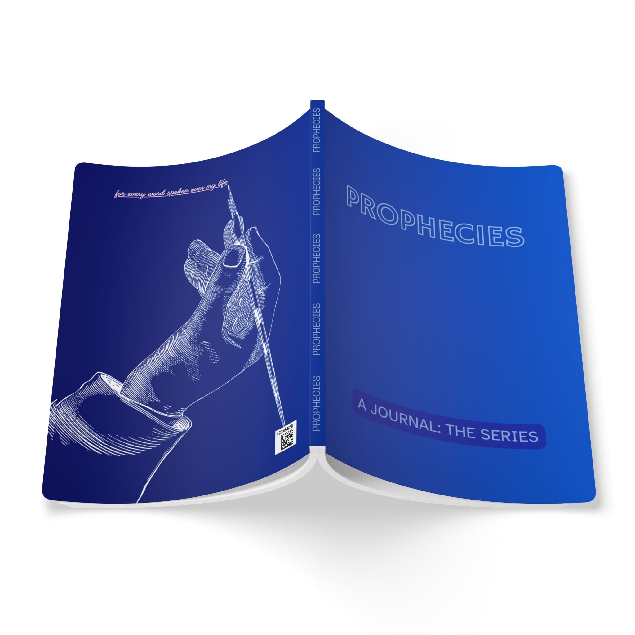 Prophecies Softcover Journal — A Journal: The Series (Blue Illustrated Cover)