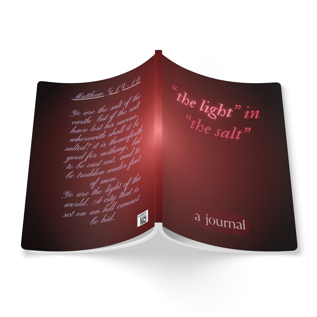 Journal — “the light” in “the salt” Inspirational Scripture Softcover Journal