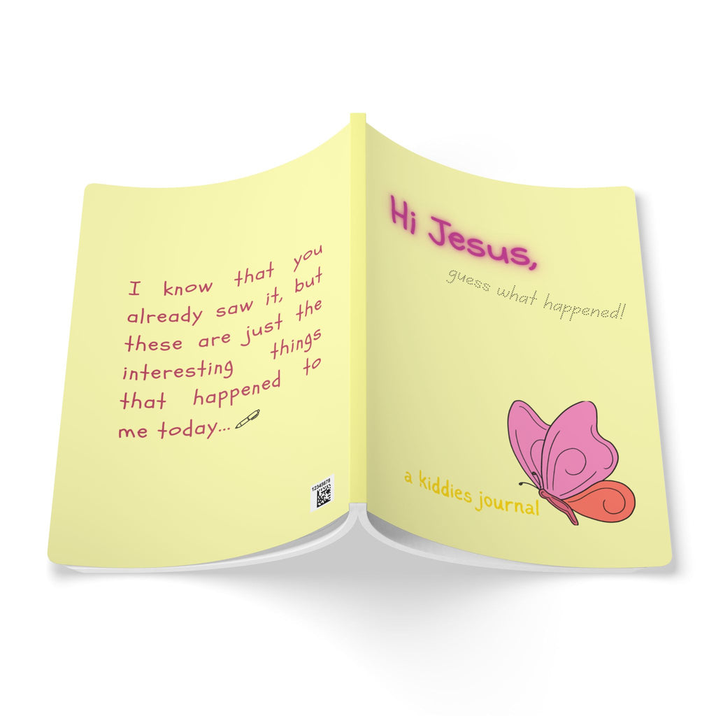 Hi Jesus, Guess What Happened! — Softcover Kids Journal (Butterfly Spiritual Keepsake)
